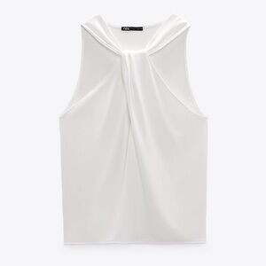 Zara knotted halter top